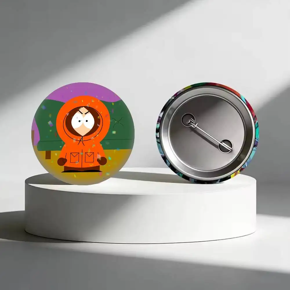 Funny K-Kenny South Park  25 32 44 58 75mm Badges Personalized Round Brooches Pins Accessory Gift