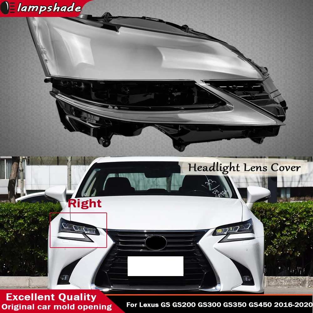 

Car Front Headlight Cover Headlamp Lampshade Lampcover Head Lamp Light Covers For Lexus GS GS200 GS300 GS350 GS450 2016 - 2020