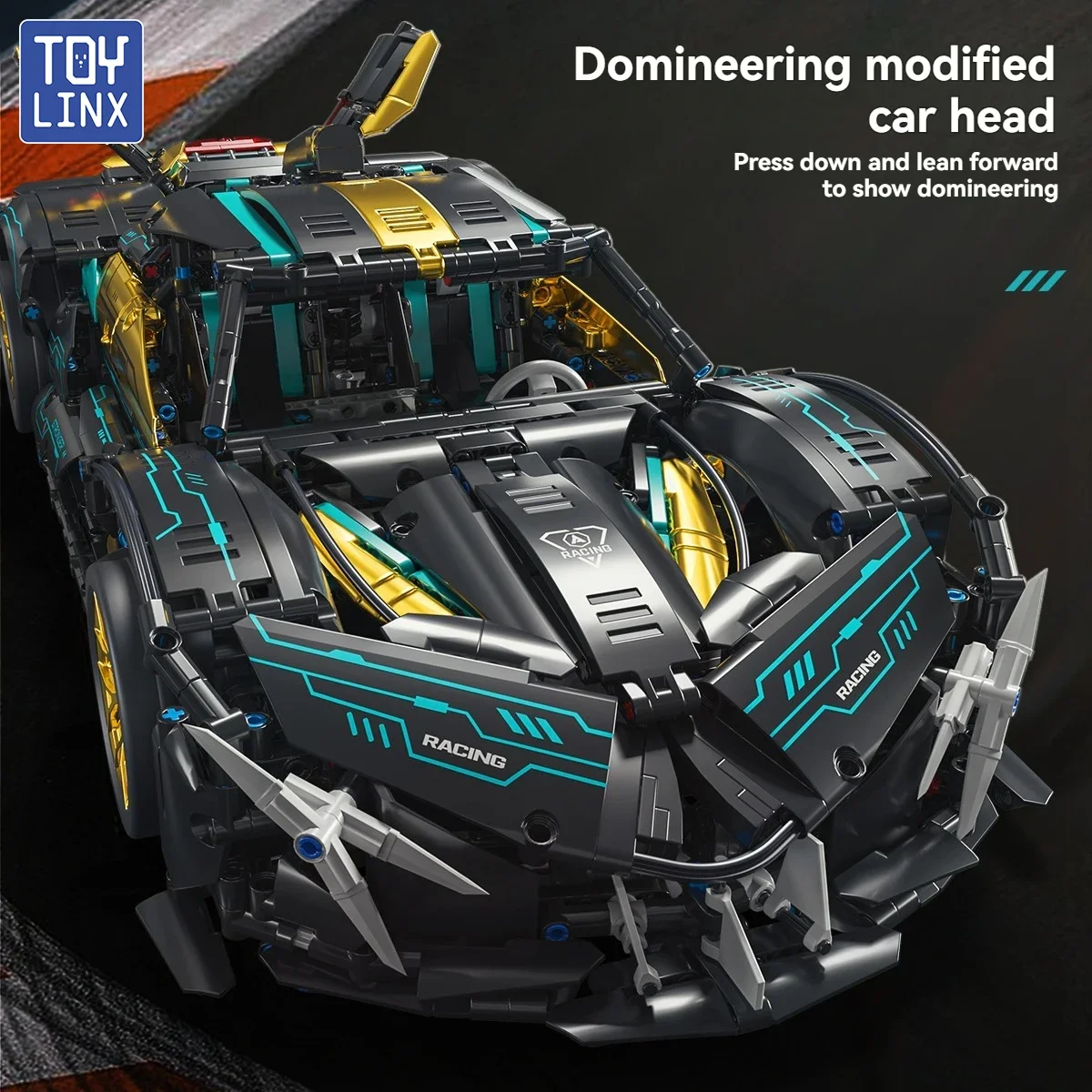 

TOYLINX DIY модель спортивного автомобиля 2112 шт. строительные блоки детские образовательные механические сборные украшения подарки на день рождения