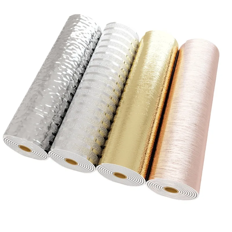 

Metal texture self adhesive wall sticker 3D three dimensional TV background wallpaper decoration bedroom