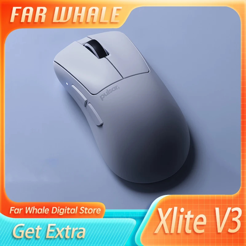 

Беспроводная легкая эргономичная игровая мышь Pulsar Xlite V3, 2,4 ГГц, с датчиком Paw3395, 4k Esports, для геймеров, офисные подарки
