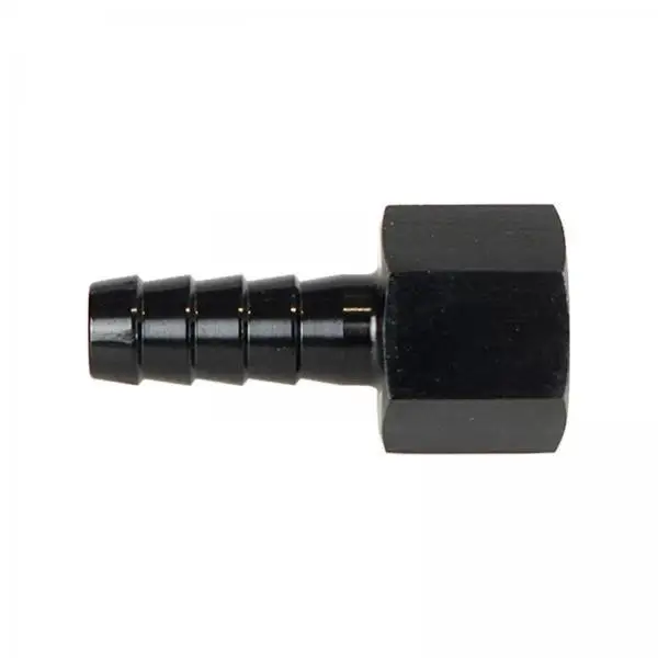 Quick Connect Fuel Line Hose Barb Fitting Adapter Reusable Aluminum Oil Gas Line Connector for Connecting Vehicle Pipe Tubes
