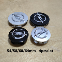 4pcs 54mm 58mm 60mm 64mm Car Wheel Center Hub Caps for Opel Corsa E F A B C D Gsi Turbo Cors OPC Line Hubcap Accessories