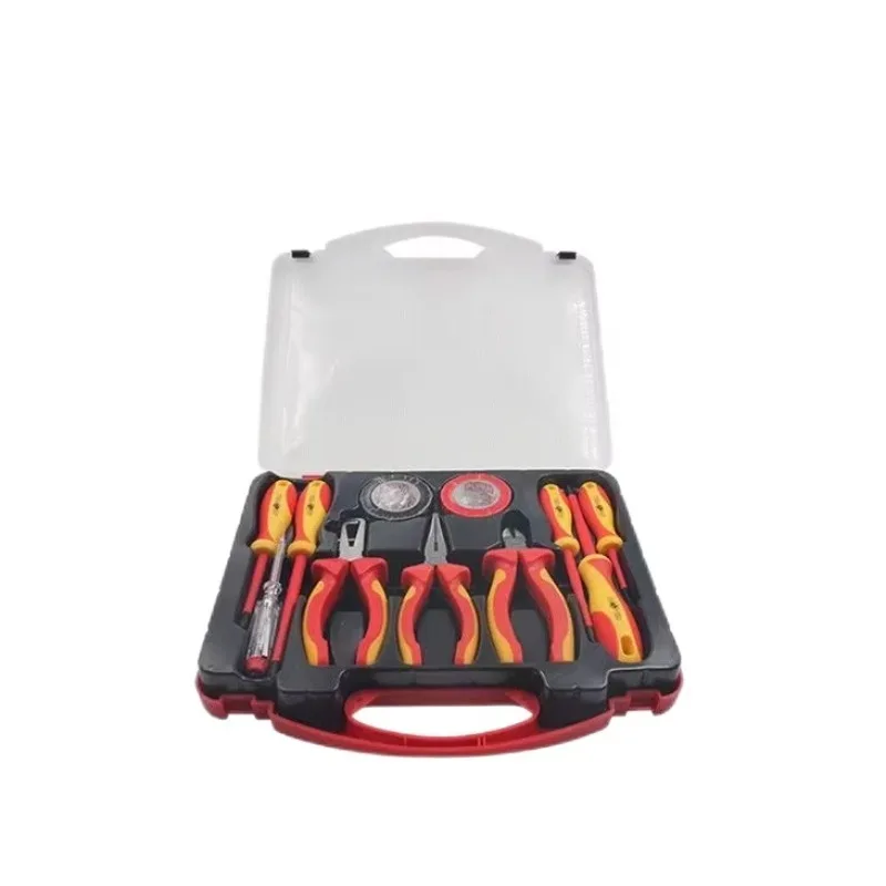 

Набор инструментов для авторемонта с изоляцией, 11 предметов, сертифицированный CE, материал 40CR, торцевой ключ 1000 В с ношением для 12-месяц гарантии