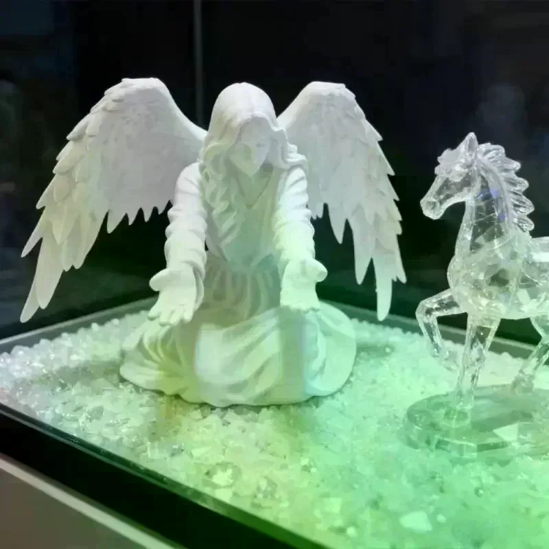 /&/3D Printed Plastic Angel Pen Stand Desktop Organiser Rack Pen Holder Plastic Non-Slip Base Stable Desktop Organizer Gift Idea