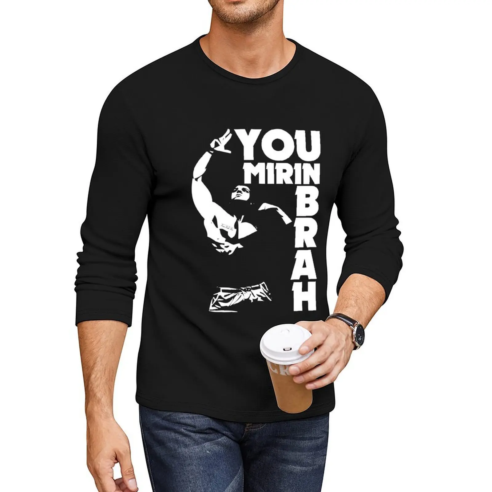 

Zyzz you mirin brah Long T-Shirt Tee shirt plain t-shirt cute tops hippie clothes t shirts for men graphic