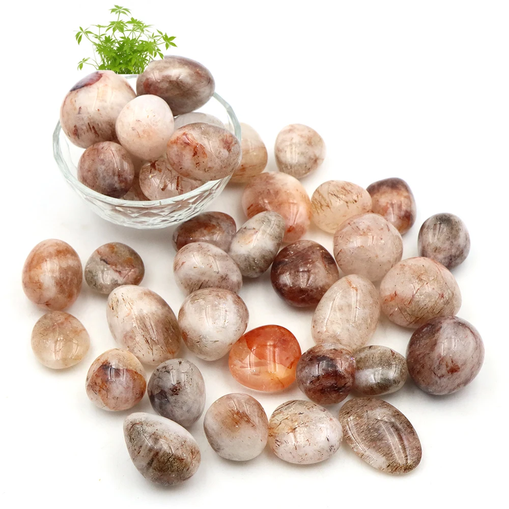 

Natural Rutile Quartz Tumbled Stones Healing Crystal Reiki Gems Bulk Ore Energy Mineral Specimen Tank Aquarium Garden Home Decor