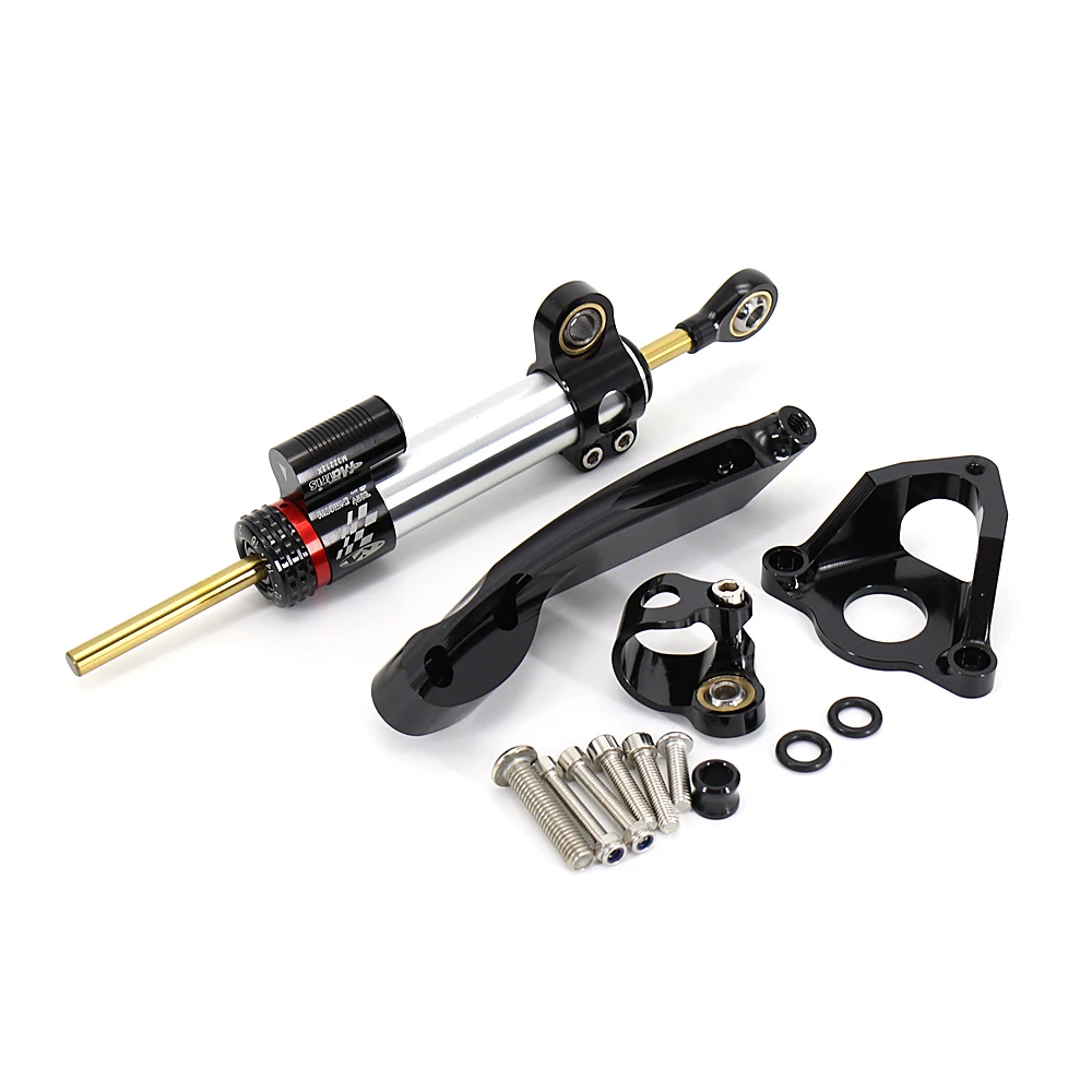 Zestaw wspornika mocującego stabilizator układu kierowniczego CNC do motocykla Honda CBR600RR CBR 600 RR 600RR 2007-2016