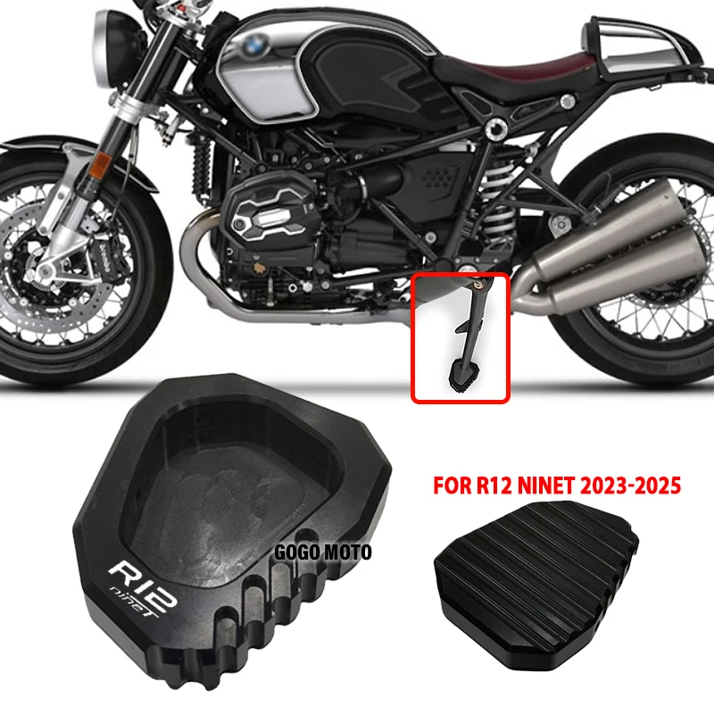 

For BMW R12 NineT R12NINET 2023 2024 2025 Motorcycles Accessories Foot Side Stand Enlarger Plate Pad Kickstand Extension R12 r12