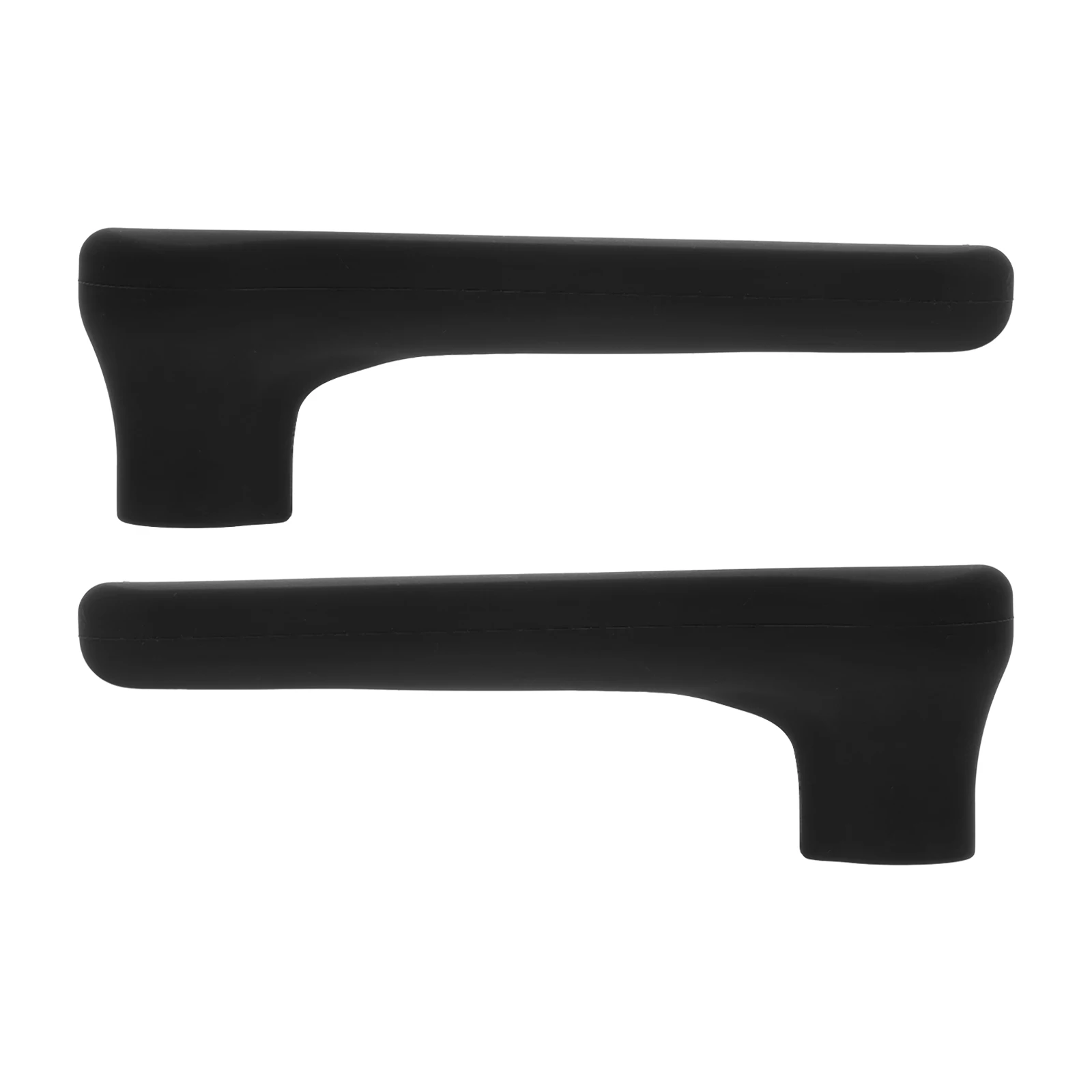 

2pcs Door Handle Covers Silicone Cabinet Protector Childproof Door Knob Grips Black Rubber Handle Wrap Home Safety for Cabinet