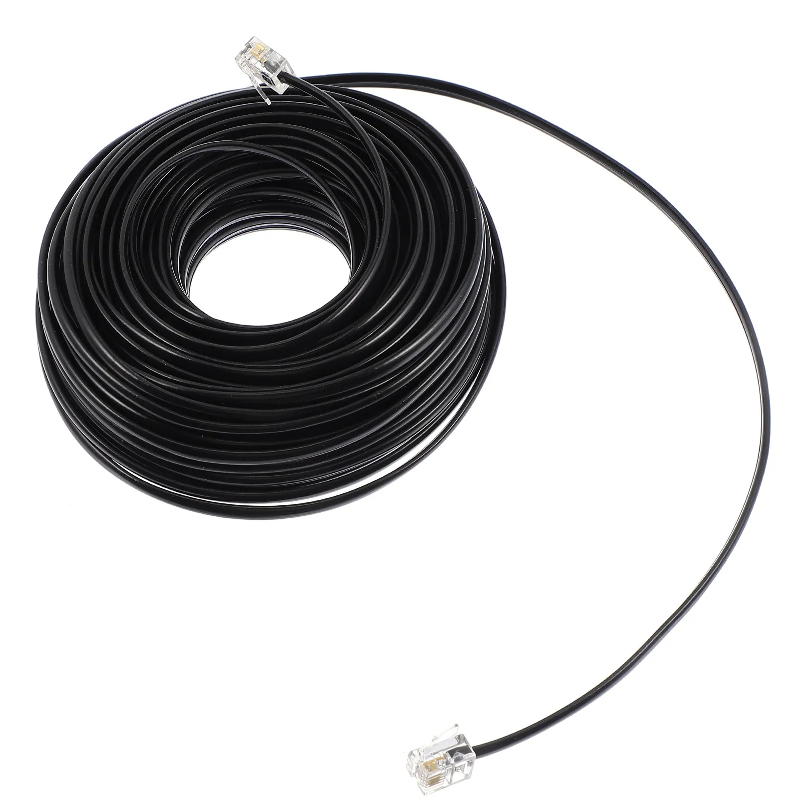 Telephone Extension Cable Rj11 Phone Cord Replacement for Home Office Landline Wire Long Distance Communication