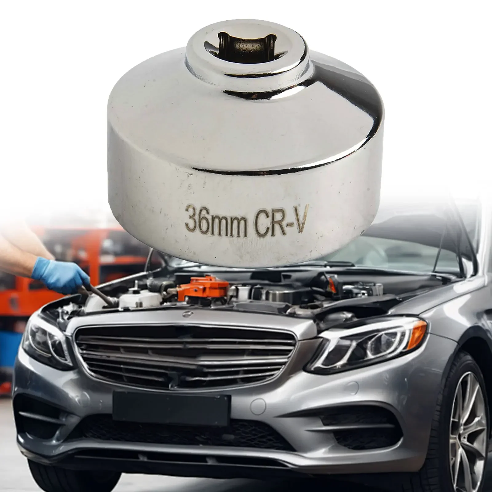 

3 8 Drive Socket Low Profile Socket Oil Change Automotive Repair 1.25-inch Height 3 8 Inch Drive Wrench Chrome Vanadium