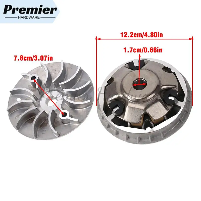 ملحقات دراجة الشاطئ الجديدة Go Kart ملحقات المحرك GY6-230cc عجلة نشطة وقابض عجلة مدفوعة #3