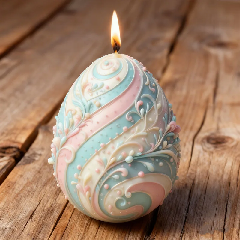 Vintage Easter Egg Candle Mold 1