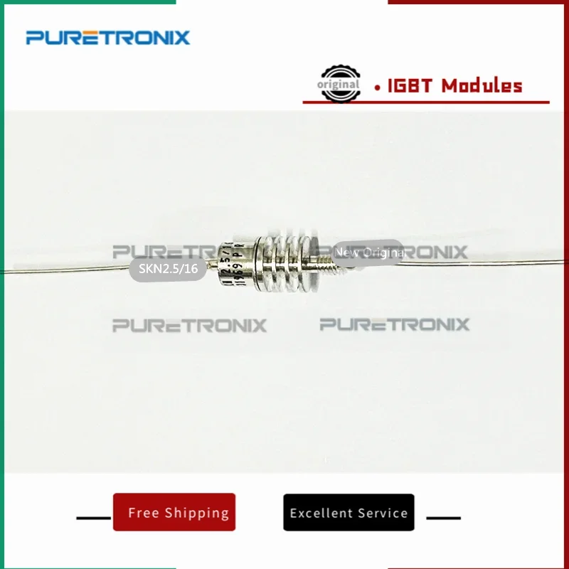 SKN2.5/16 SKN2.5/14 SKN2.5/12 SKN2.5/08 SKN2.5/04 New Thyristor/Diode Discretes; Hermetic metal case with glass insulator; 1600V