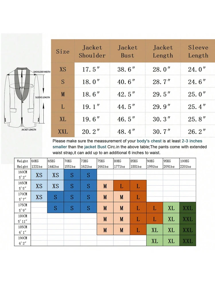 Conjunto de dos piezas de jacquard con top y pantalones para hombre, traje ajustado con doble botonadura, chaqueta, pantalones largos, informal, para boda, negocios