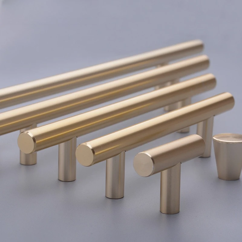 Aluminum Alloy Cabinet Door Handle American-Style Wardrobe Door Handle Bronze Drawer Single-Hole Pull Furniture Accessories