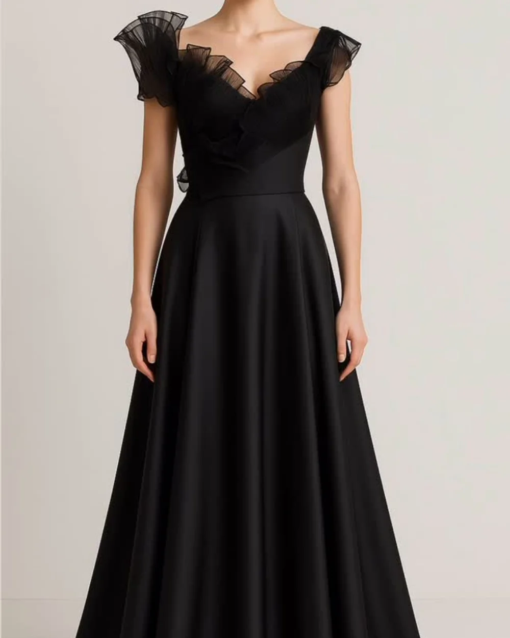 

Customized Modern Style Retro Jersey Ruched A-line Off-the-shoulder Long Dresses Bespoke Occasion Dresses Simple High Quality