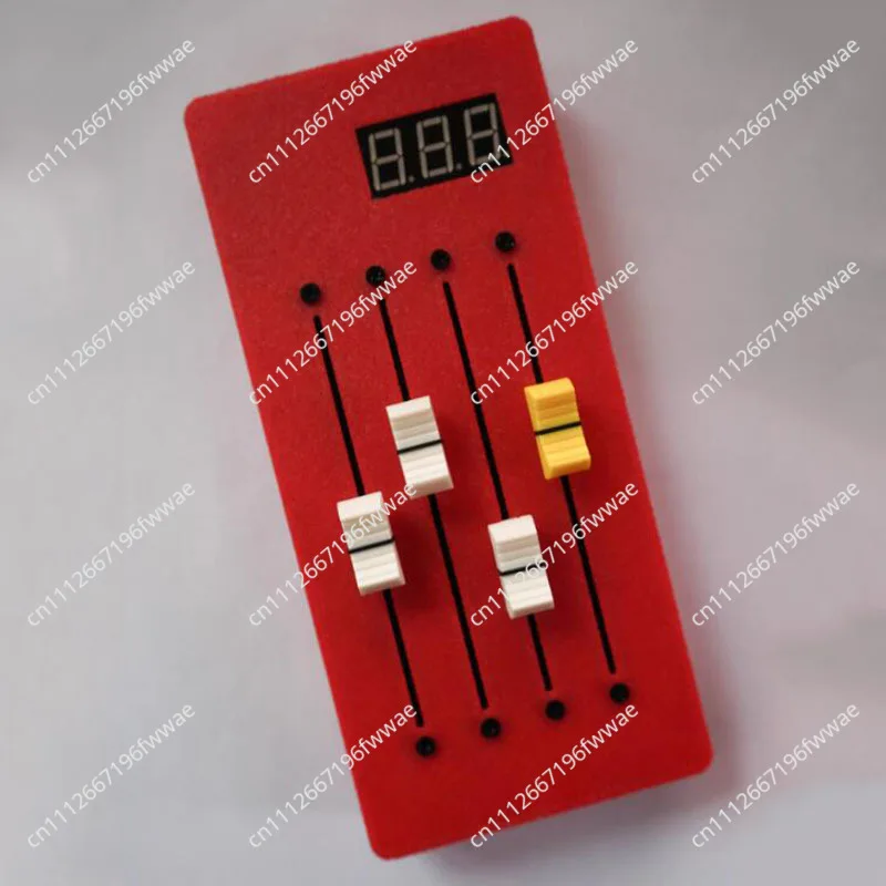 4-Track Long Fader MIDI Controller for DAW - Digital Display CC Controller