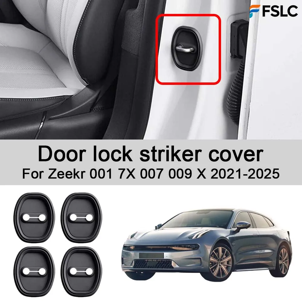 Car Decoration Door lock striker cover For Zeekr 001 7X 007 009 X 2021-2025 Cars Accessories Upgrade Modify A Car