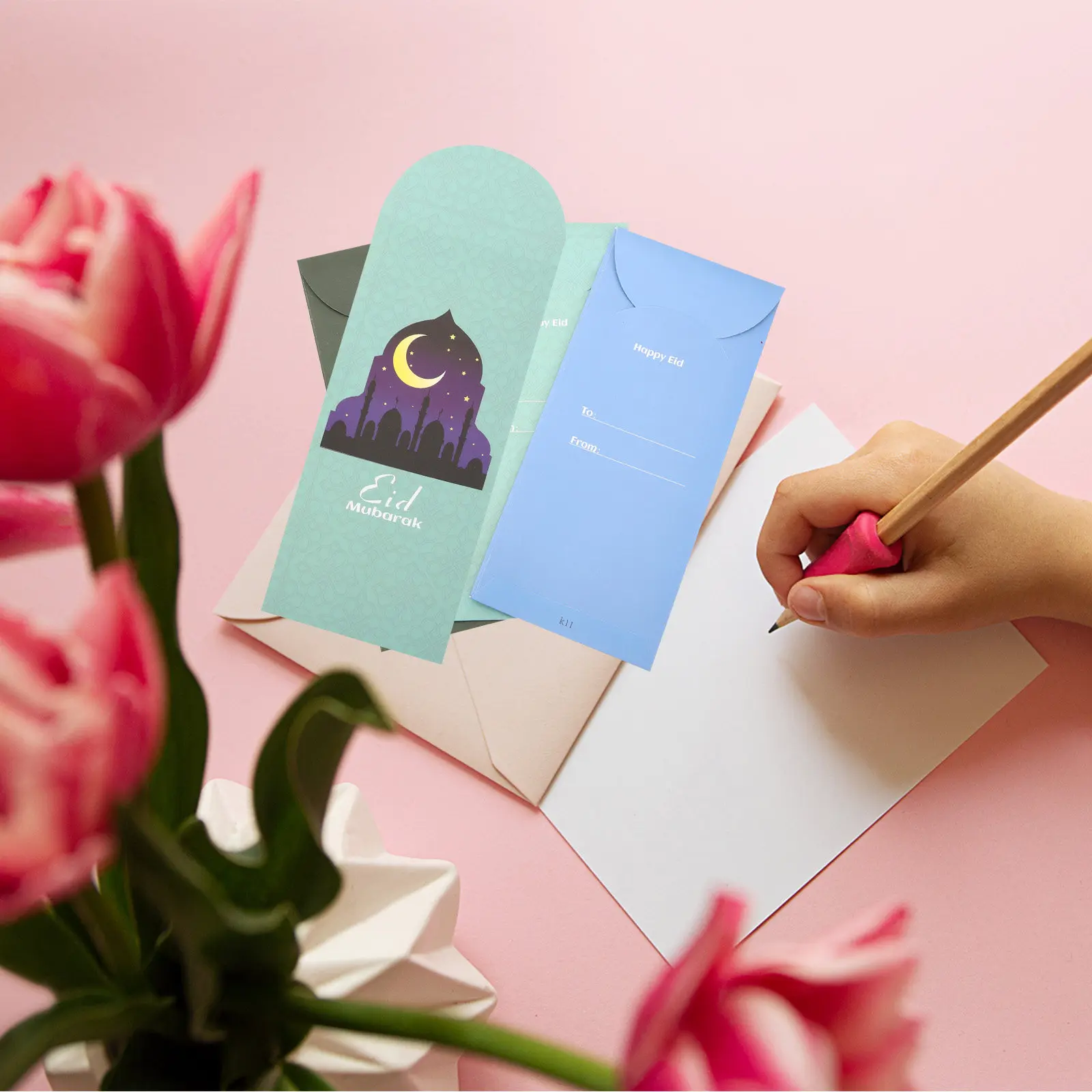 

18Pcs Eid Envelopes Premium Paper Money Envelopes for Eid Mubarak Greetings Ramadan Parties Graduation Ceremonies Decor