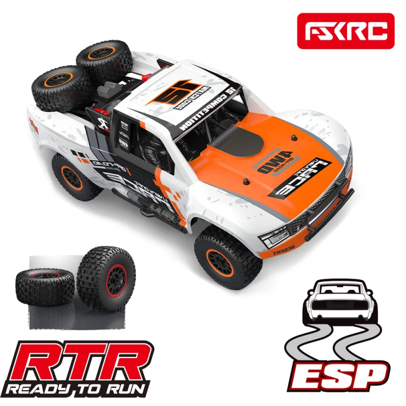 1:12 브러시리스 전문 오프로드 전기 RC 트럭 자동차 50KM/H 고정 속도 크루즈 LED 조명 4WD 레이싱 원격 제어 자동차