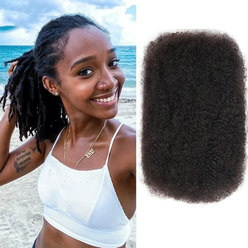 

Lolely Dream Brazilian Remy Afro Kinky Bulk Hair | No Weft 50g Bundles for Braiding & Dreadlock Extensions, Ships from US