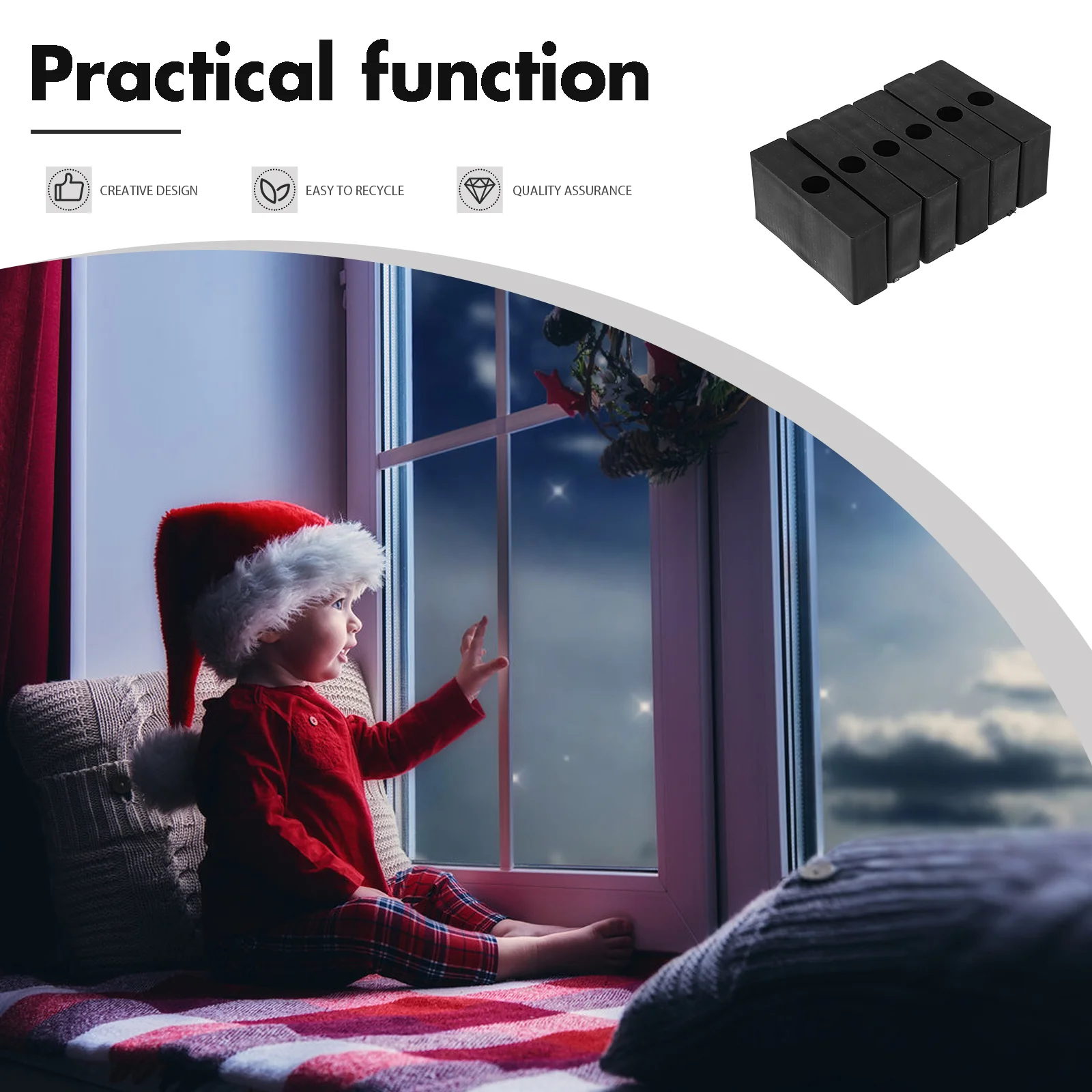 10pcs Window Lock Limiter Aluminum Alloy Anti collision Blocks for Sliding Safety Security Lightweight Storage