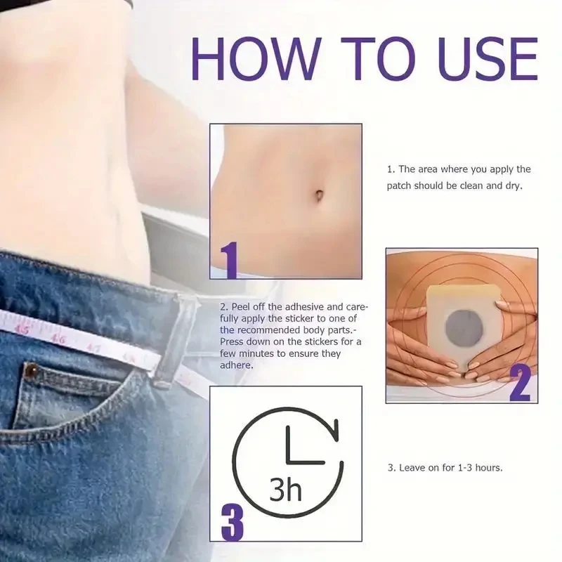 Weight Loss Slim Patch Navel Sticker Slimming Product Lazy People Enjoy Fat Burning Belly Waist Natural Plaster Slim Body Patch