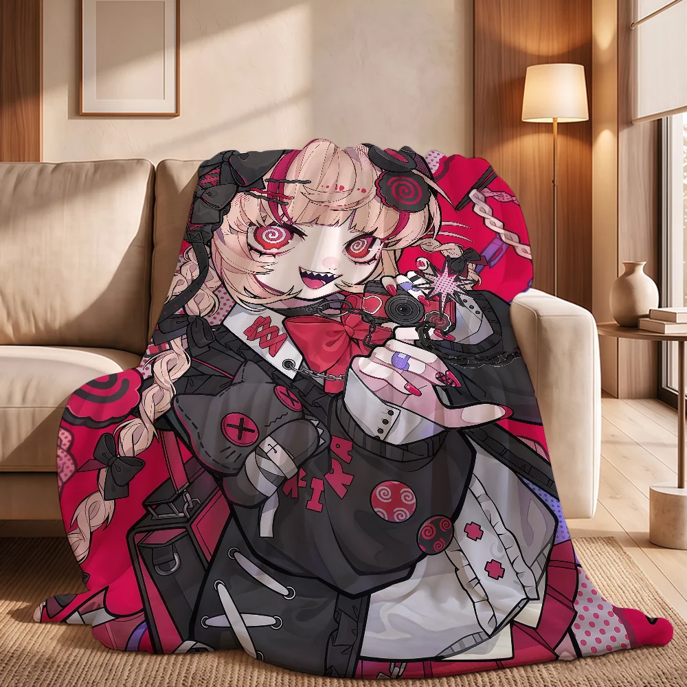 Jirai Kei Anime Girl Blanket Cozy Warm Comfortable Soft Throw All Season Use Suitable For Couch Office Bedroom Gifts