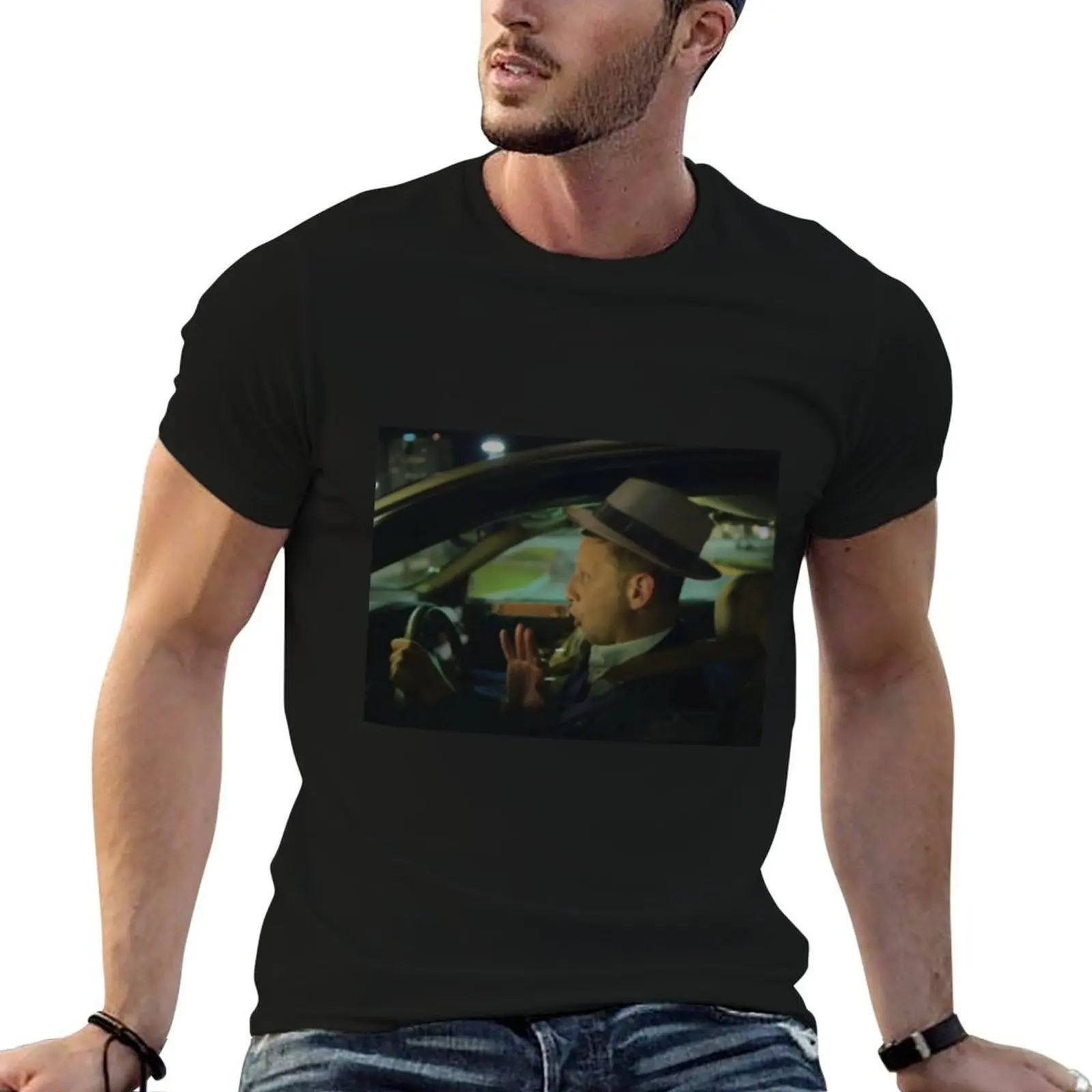 the driving crooner - i think you should leave T-Shirt vintage anime shirt baggy shirts tee shirts for men