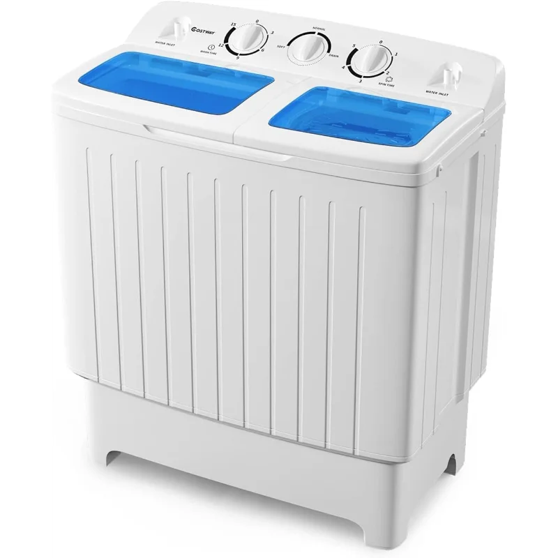 

Портативная стиральная машина ARLIME, мини-стиральная машина с двойной ванной 20 фунтов со сливным насосом, полуавтоматическая компактная стиральная машина 12 фунтов и 8 фунтов