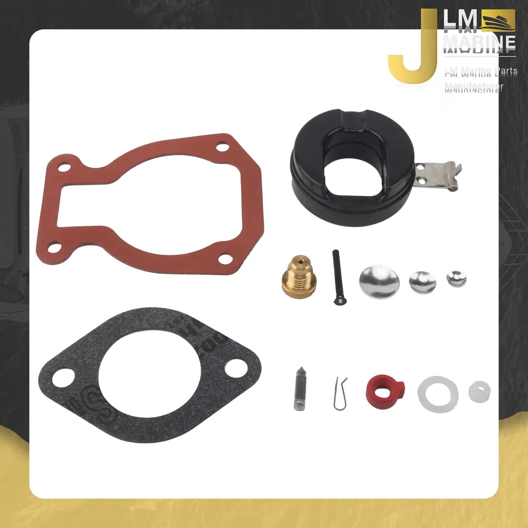 439072 398452 391305 Carburetor Repair Kit for Evinrude Johnson OMC 4 4.5 5 7.5 9.9 14 15 HP Outboard Motor 398453 391937 765574