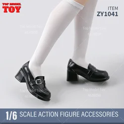 ZYTOYS ZY1041 1/6 Scale French Round Toe Leather Shoes Hollow Shoes Model For 12
