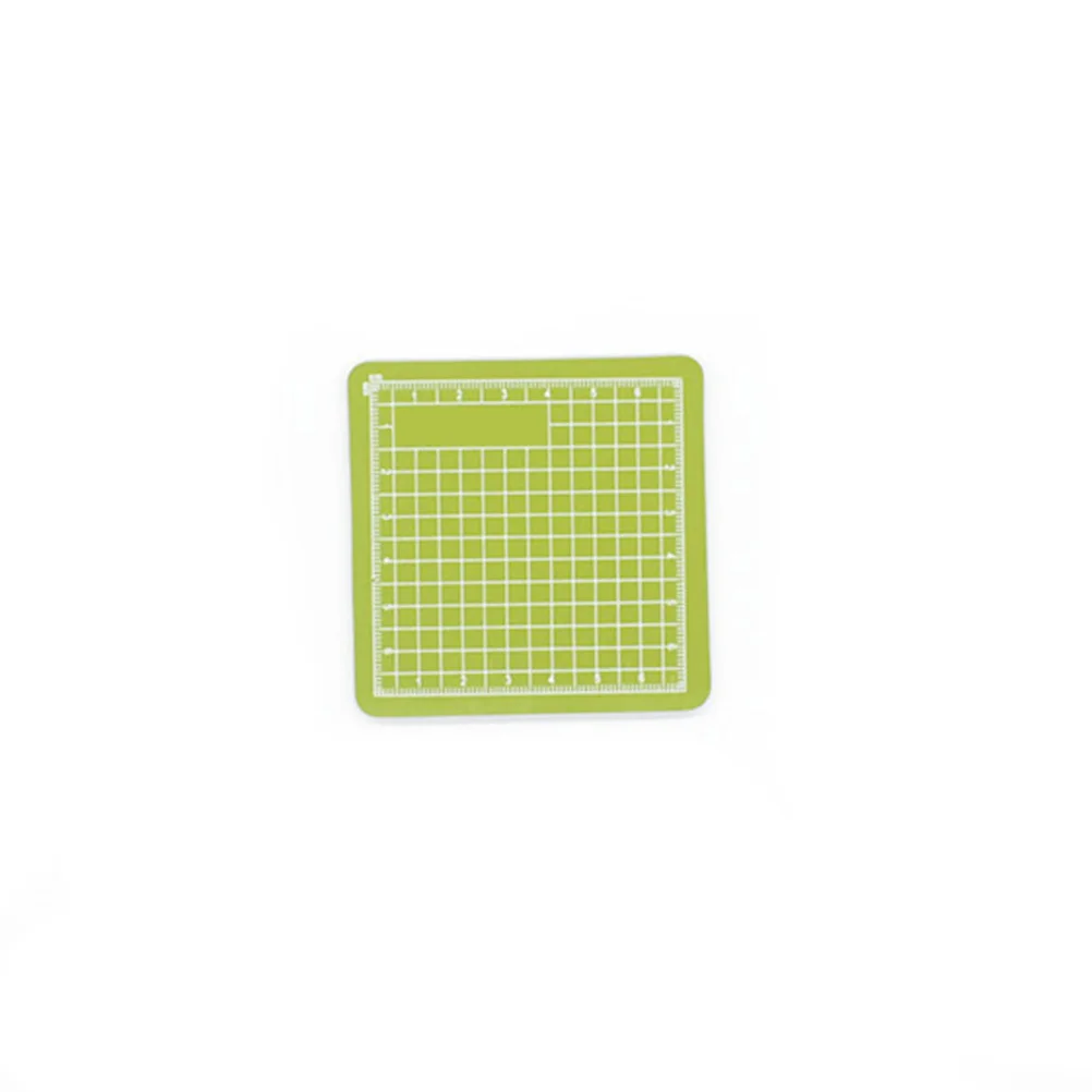 8x8cm Mint Green PVC Self-Recovery Cutting Mat Reversible with Measurement Lines for Sewing Machine Accessories