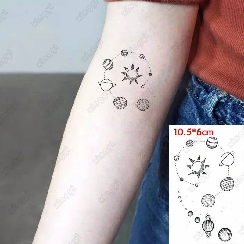 Waterproof Temporary Tattoo Sticker Black Hand Drawn Heart Design Body Art Fake Tatto Flash Tatoo Finger Wrist Ankle Female