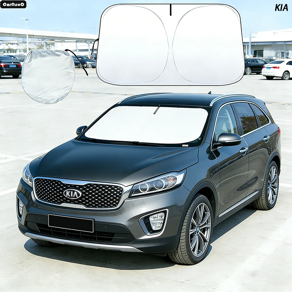 

Car Windshield Sun Shade For Kia Sorento MK1 MK2 MK3 MK4 2003-2023 Sunshade Sun Visor Protector UV Heat Shield