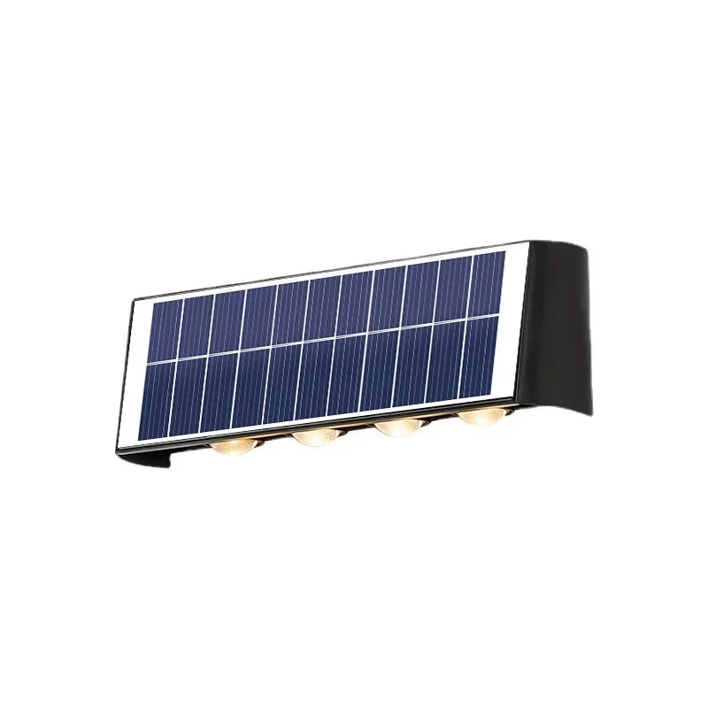 Solar energy induction wall lamp up and down light outdoor waterproof villa courtyard landscape super bright spotlights