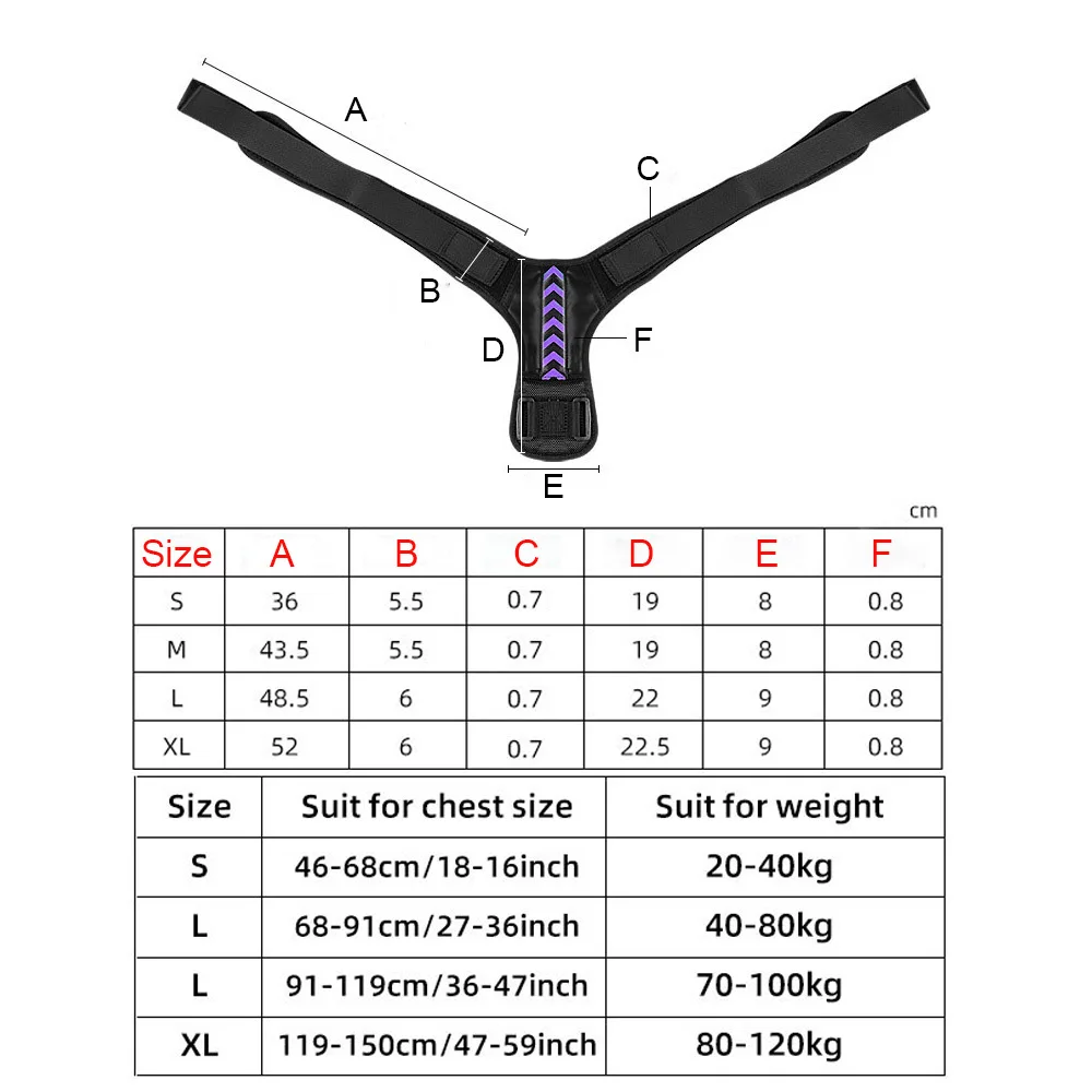 Posture Corrector Unisex Adjustable For Clavicle Support Providing Pain Relief Neck Back Shoulder Reshape Your Body 1PC Purple