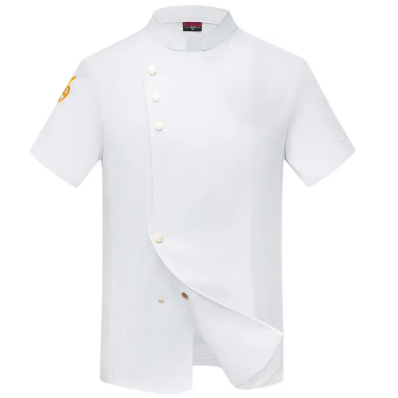 Ice Cool onderarm ademend net High-end chef-kok werkkleding voor mannen in de zomer Catering Hotel Restaurant Grote maat chef-kokkleding