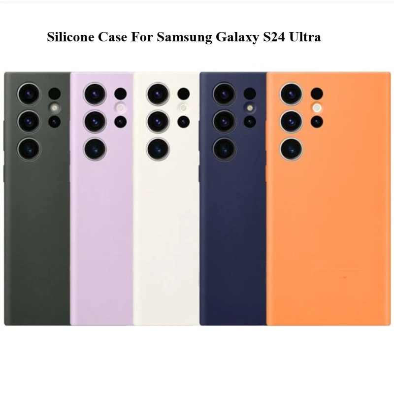

Silicone Case For Samsung Galaxy S24Ultra S24 Ultra Silicone Case Covers(SM-S9280)With the original packaging box.