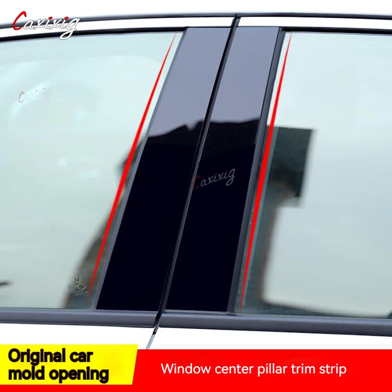 for Toyota Camry 2018 2019 2020 2021 2022 8Pcs Window Pillar Post Door Trims Cover Stickers Accessories