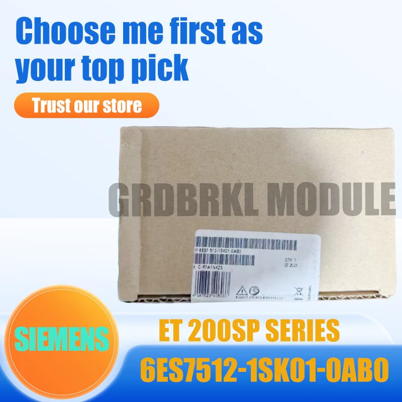 

New Original SIEMENS 6ES7512-1SK01-0AB0 6ES7 512-1SK01-0AB0 S7-1500F Controller Module
