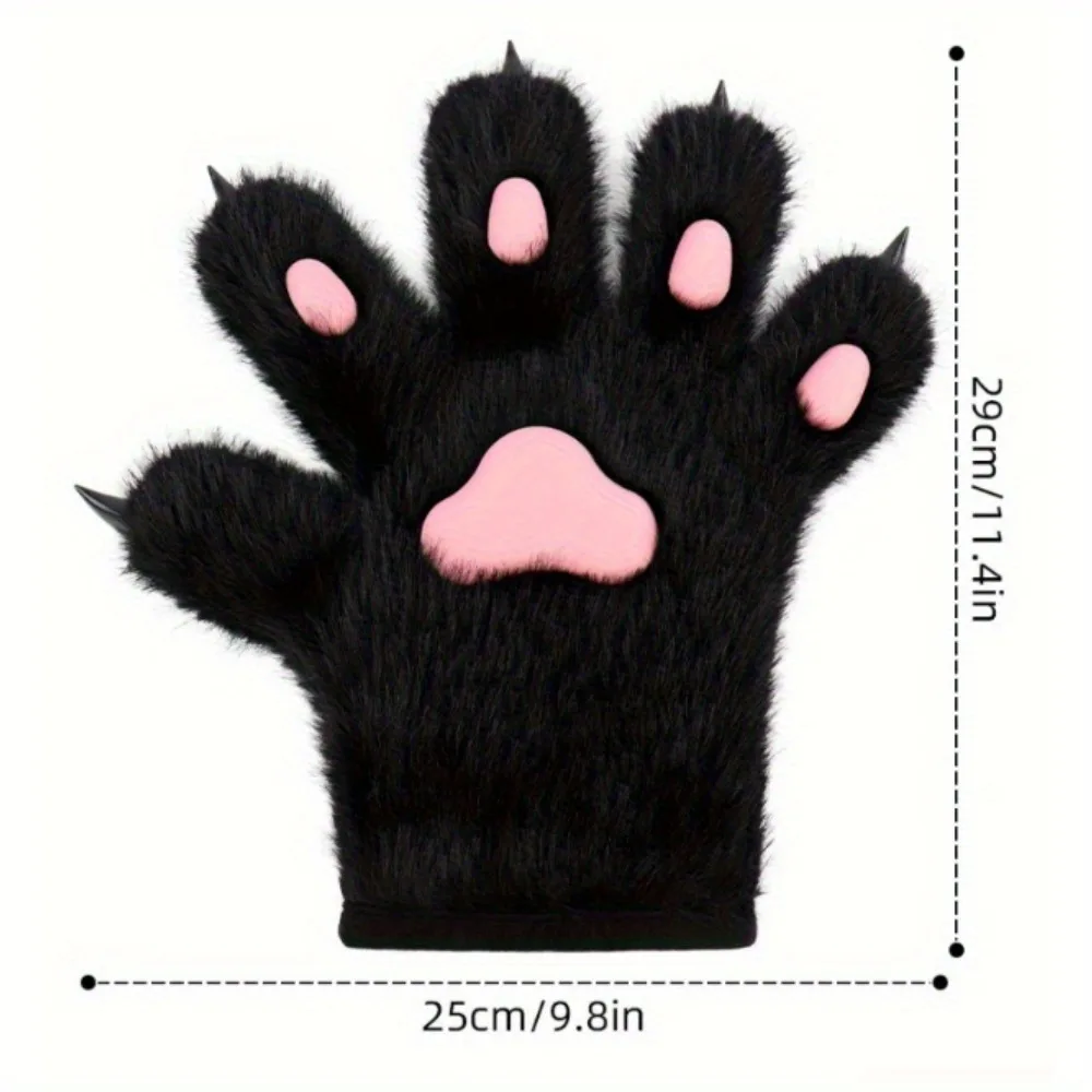 Almohadilla de carne de felpa, accesorios de pata de gato, Cosplay, espectáculo de cómic, pata de gato, dibujos animados, pata de gato hecha a mano, simulación de pata de Animal, guantes