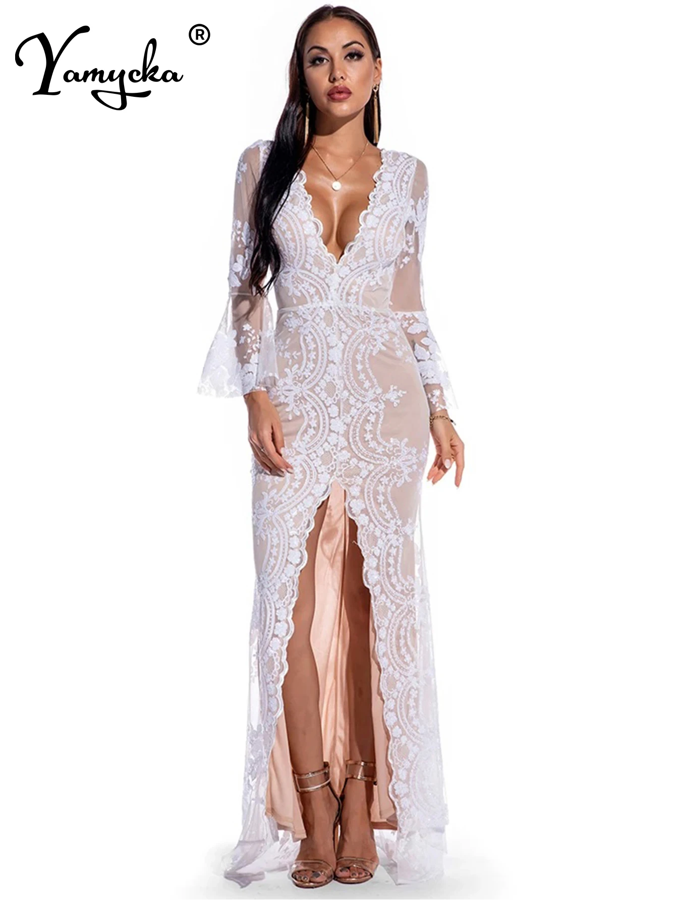 Sexy club Party Sequin maxi Dress women summer dress elegant bodycon vintage woman Long dresses clothes vestidos Dropshipping - Image 5