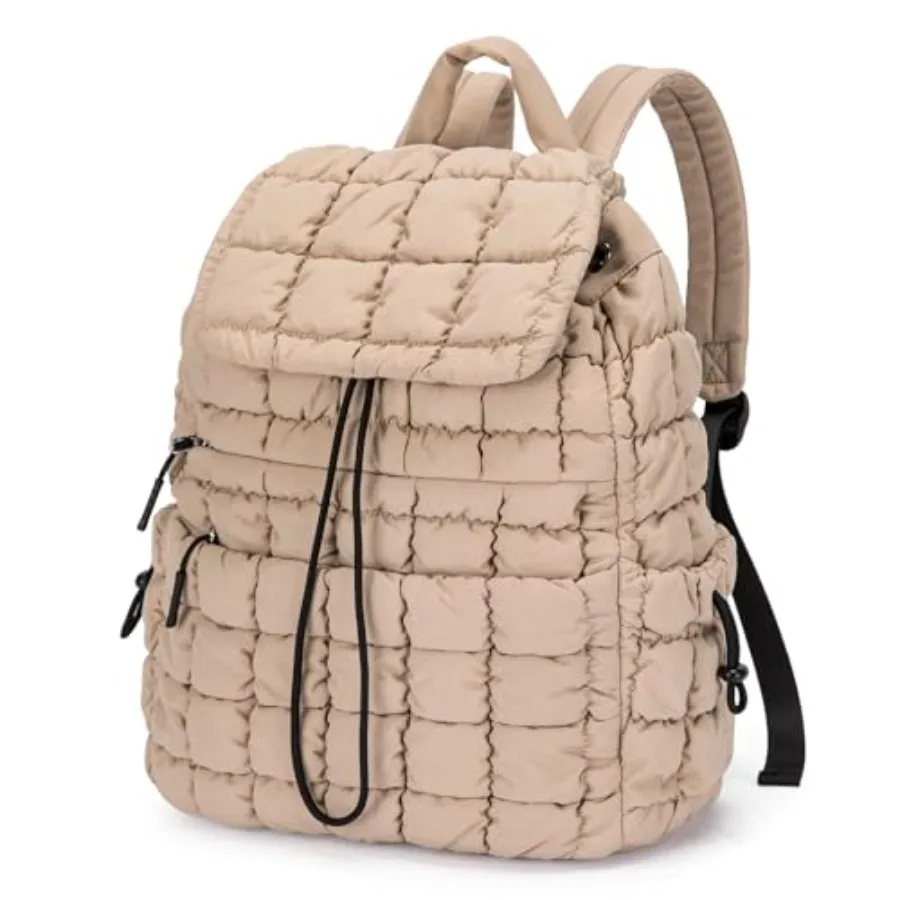 

CLUCI Puffy Quilted Backpack Purse for Women Casual Lightweight Daypack for Women Travel Purse Casual Lightweight Travel