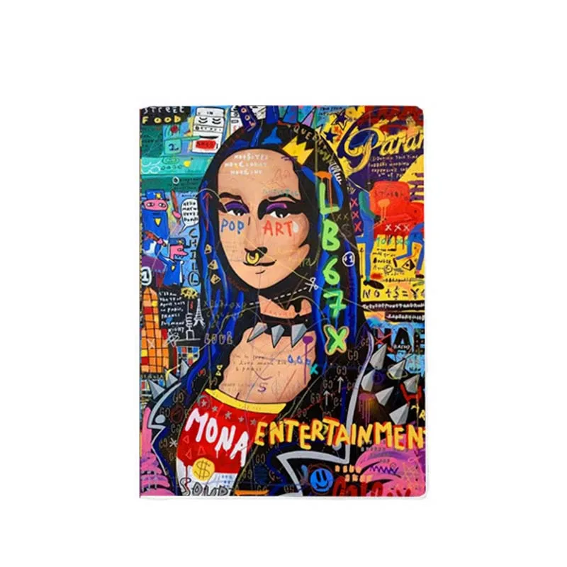 Newest Graffiti Travel Accessories Europe & America Passport Cover Holder PU Leather Unisex ID Bank Card Holders