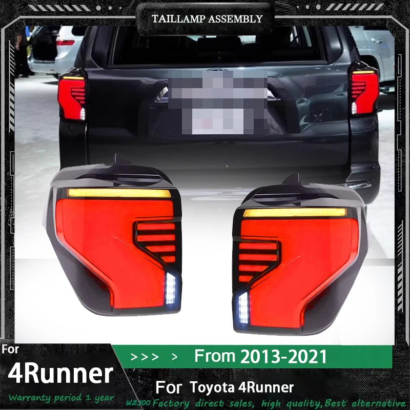 1Pair LED Tail Light For Toyota 4Runner 2010 2011 2012-2022 2023 2024 Rear Lamp Assembly Sequential Car Headlight Accessories