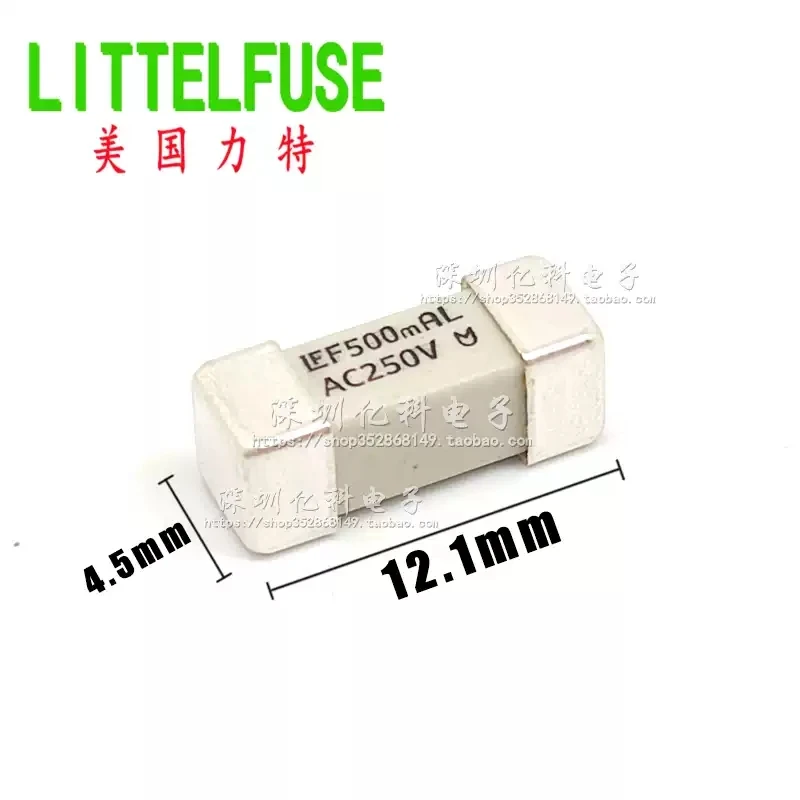 2pcs 0464.500DR imported Lite LF surface mount fuse tube F500mAL AC250V one-time quick break UMF