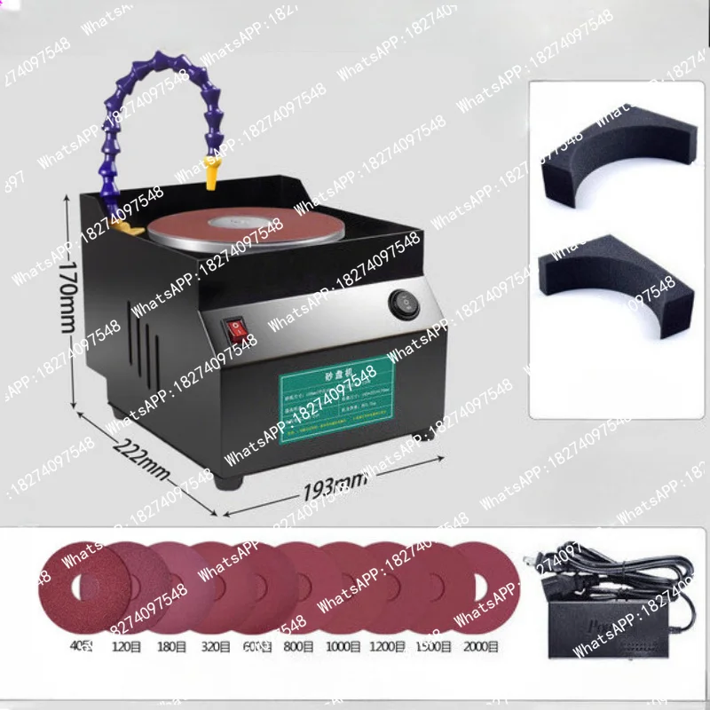 150mm Water-Cooled Electric Knife Sharpener - Wet/Dry Grinding Wheel with One-Touch Water Circulation & Adjustable Speed